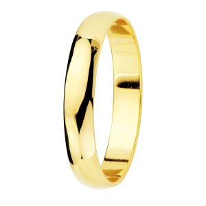 18K ALIANZA ORO AMARILLO LISA BRILLO. ANCHO: 3,5 MM