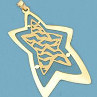 18K COLGANTE LASER ESTRELLA