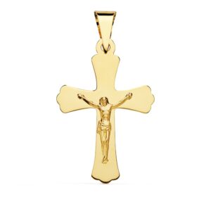 18K CRUZ CON CRISTO 34 X 22 MM