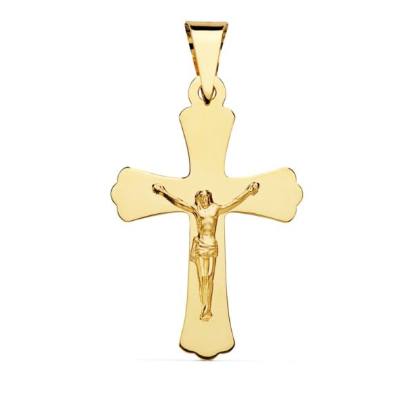 18K CRUZ CON CRISTO 34 X 22 MM