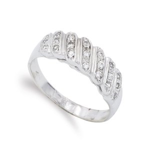 18K SORTIJA ORO BLANCO CIRCONITAS