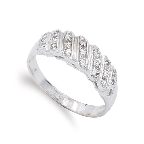 18K SORTIJA ORO BLANCO CIRCONITAS