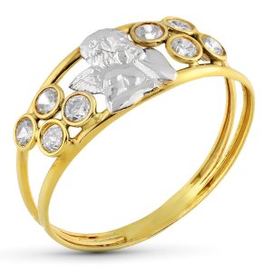 18K SORTIJA BICOLOR ANGELITO