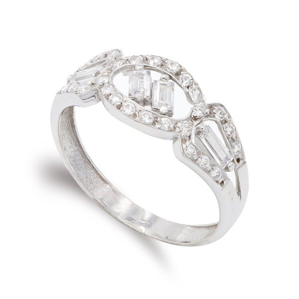 18K SORTIJA ORO BLANCO CIRCONITAS