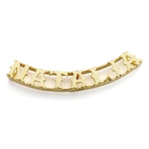 18K COLGANTE NOMBRE PERSONALIZADO 7 LETRAS.