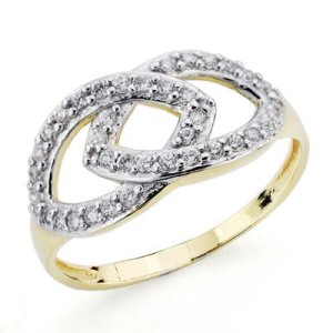 18K SORTIJA ORO BICOLOR CON CIRCONITAS. ANCHO: 9,5 MM