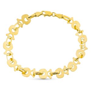 18K PULSERA ORO AMARILLO OSO LONGITUD 20 CM