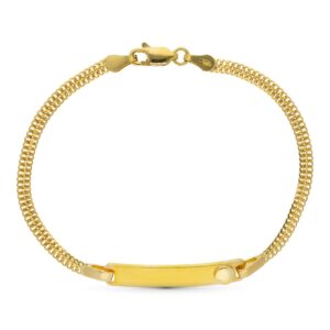 18K ESCLAVA ORO BICOLOR 17 CM