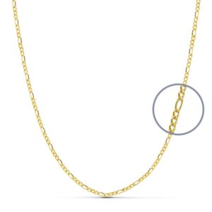 18K CADENA ORO AMARILLO CARTIER 50 CM HUECA 1.5 MM