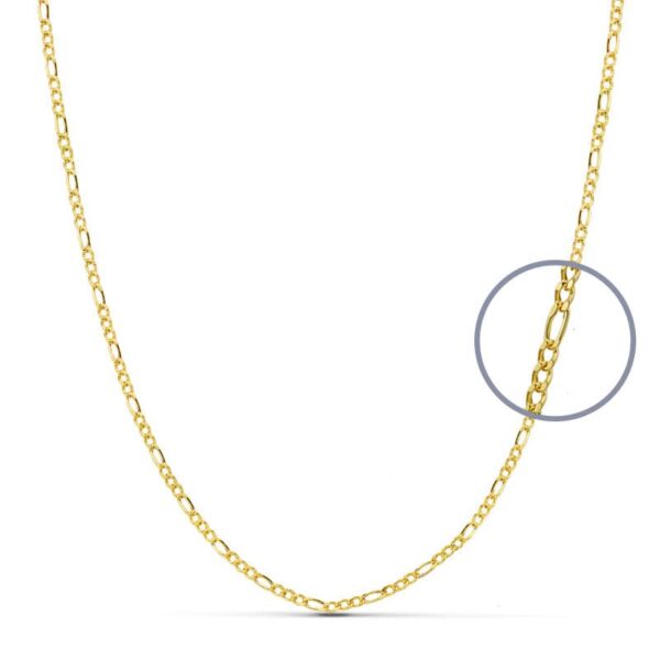 18K CADENA ORO AMARILLO CARTIER 50 CM HUECA 1.5 MM