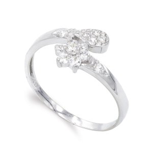 18K SORTIJA ORO BLANCO CIRCONITAS