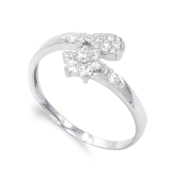 18K SORTIJA ORO BLANCO CIRCONITAS