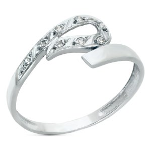 18K SORTIJA ORO BLANCO JUEGO NOVIA CIRCONITAS ANCHO 8 MM