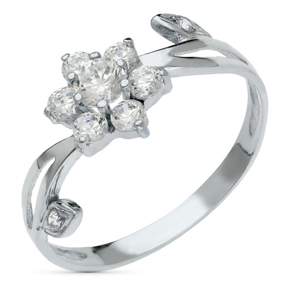 18K SORTIJA ORO BLANCO JUEGO NOVIA PIÑA CIRCONITAS ANCHO 10 MM