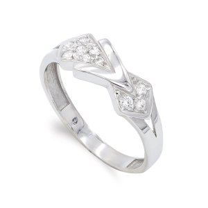18K SORTIJA ORO BLANCO CIRCONITAS