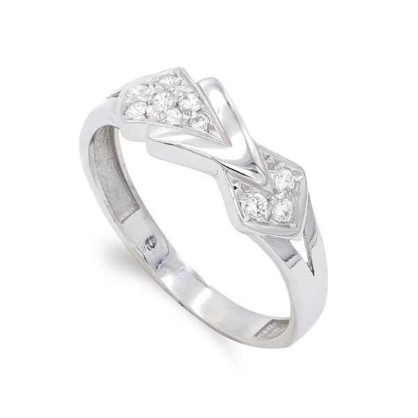 18K SORTIJA ORO BLANCO CIRCONITAS
