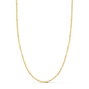 18K CADENA ORO AMARILLO FORZADA 50 CM 1.2 MM