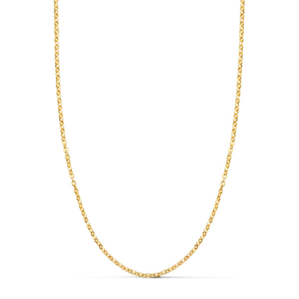 18K CADENA ORO AMARILLO FORZADA 50 CM 1.2 MM