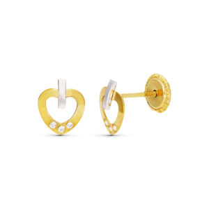 18K PENDIENTES PERLA CULTIVADA 7 MM 13X7 MM CIERRE TUERCA