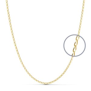 18K CADENA ORO AMARILLO MACIZA BILBAO 60 CM 1.2 MM