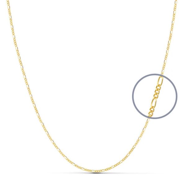 18K CADENA ORO AMARILLO MACIZA CARTIER 45 CM 1 MM