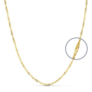 18K CADENA SINGAPUR 60 CM. 2 MM. 5,35 GRS.
