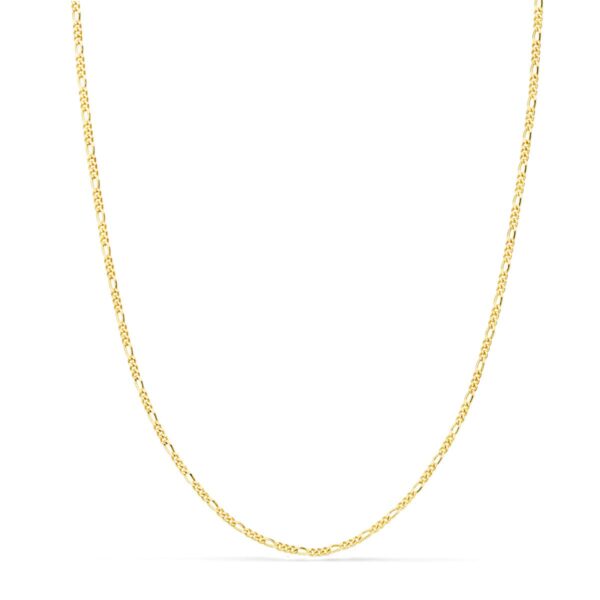 18K CADENA ORO AMARILLO MACIZA CARTIER 3X1. LARGO 50 CM ANCHO 1 MM