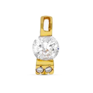 18K COLGANTE ORO AMARILLO CIRCONITAS 11X5 MM