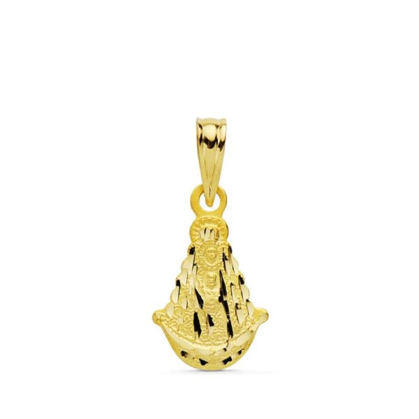 18K VIRGEN DEL ROCIO SILUETA 15X10 MM