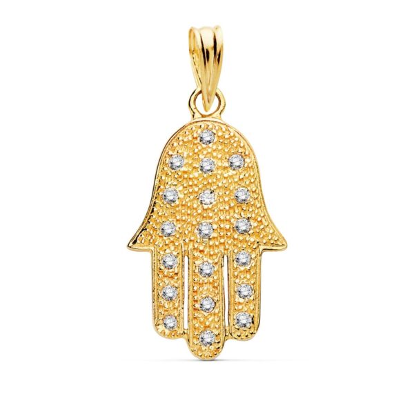 18K COLGANTE MANO FATIMA 22X15 MM