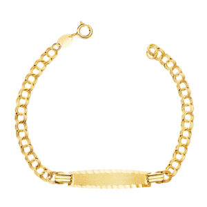 18K ESCLAVA ORO AMARILLO HUNGARA 14,5 CM. CHAPA TALLADA: 26X6MM
