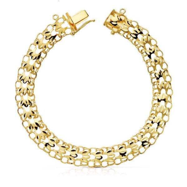 18K PULSERA PRINCESA 9 MM 20.5 CM