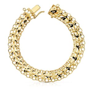 18K PULSERA PRINCESA 10 MM 20 CM 12.0 GR