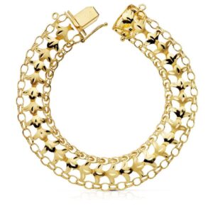 18K PULSERA PRINCESA 13 MM 19 CM