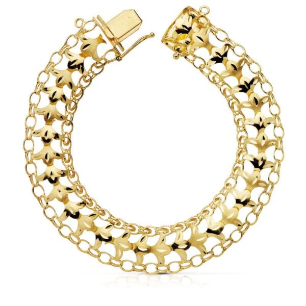 18K PULSERA PRINCESA 13 MM 19 CM