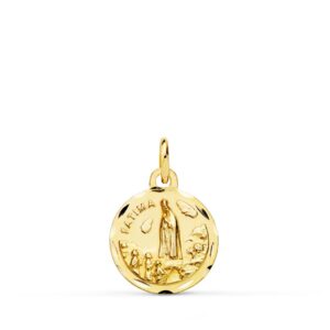 18K MEDALLA VIRGEN DE FATIMA 14 MM