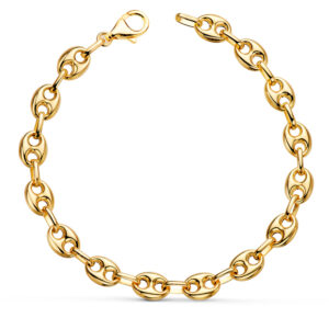 18K PULSERA ORO AMARILLO CALABROTE HUECO ANCHO: 7,5 MM. LARGO:  21CM