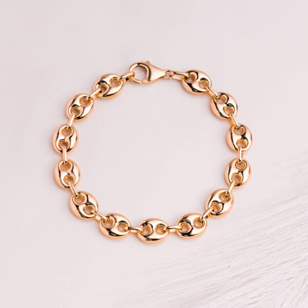 18K PULSERA ORO AMARILLO CALABROTE HUECO ANCHO: 10 MM. LARGO:  21CM - Imagen 2