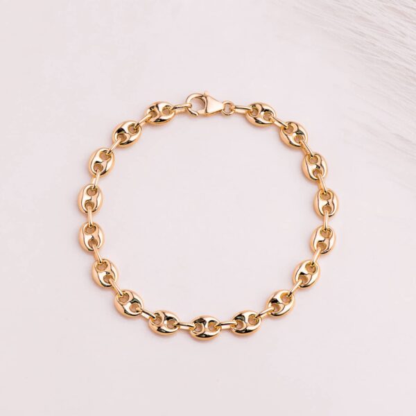 18K PULSERA ORO AMARILLO CALABROTE HUECO ANCHO: 6 MM. LARGO:  19CM - Imagen 2