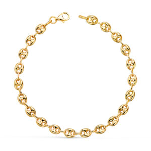 18K PULSERA ORO AMARILLO CALABROTE HUECO ANCHO: 5 MM. LARGO:  19CM