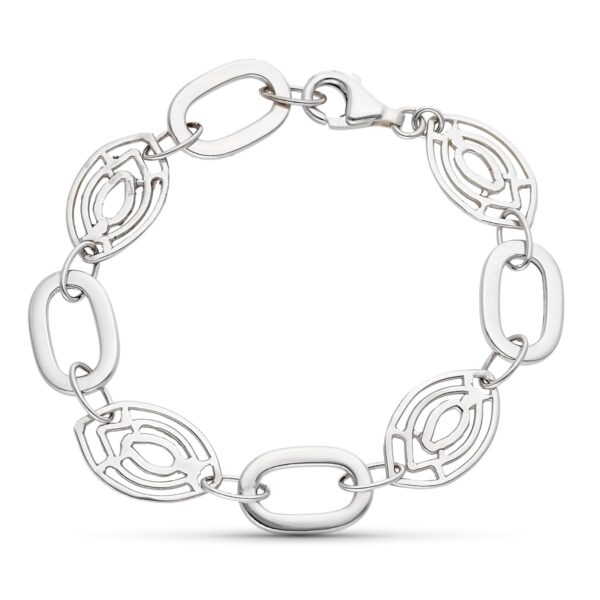 18K PULSERA ORO BLANCO 18 CM