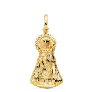 18K SILUETA VIRGEN DE LOS DESAMPARADOS 26X15 MM