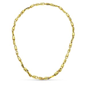 18K GARGANTILLA ORO AMARILLO HUECA 42 CM