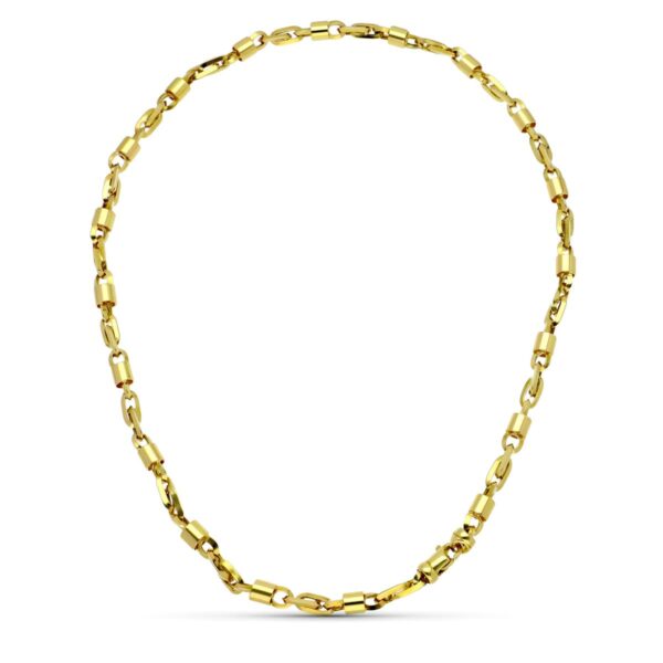18K GARGANTILLA ORO AMARILLO HUECA 42 CM