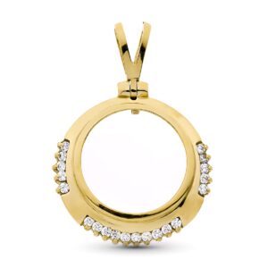 18K COLGANTE ORO AMARILLO MONEDA  19 MM 20 CIRC