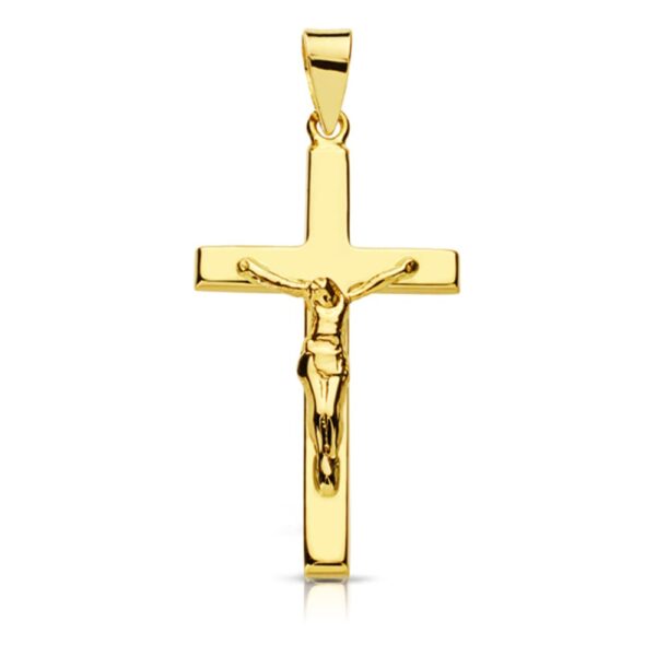 18K CRUZ CON CRISTO. 27X15 MM