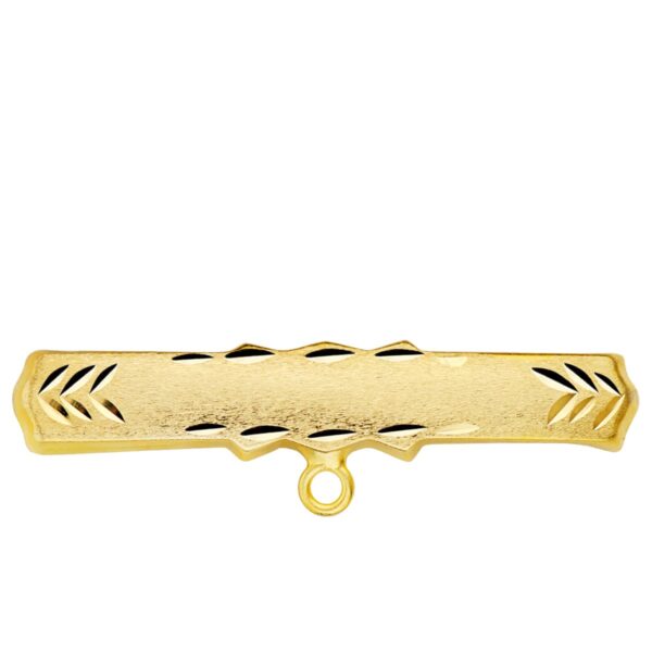 18K ALFILER ORO AMARILLO TALLADO 30X6 MM