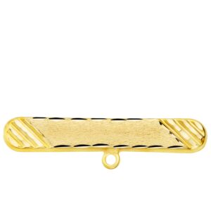 18K ALFILER ORO AMARILLO TALLADO 30X5 MM
