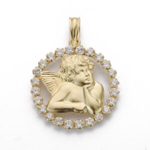18K SILUETA ANGEL CIRCONITAS 19 MM