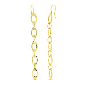 18K PENDIENTES ORO CADENITAS ORO AMARILLO